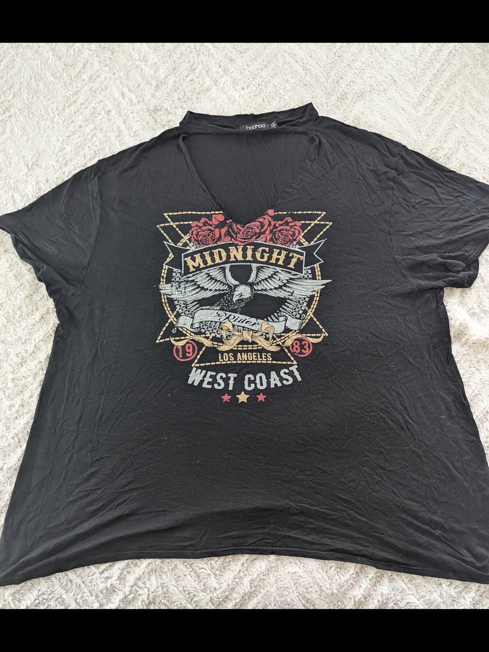 Boohoo "Midnight West Coast" Graphic Tee
